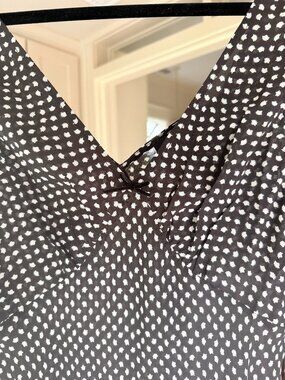 Réalisation Par The Stephanie Midi Dress Paradiso Noir Polka Dot NWT